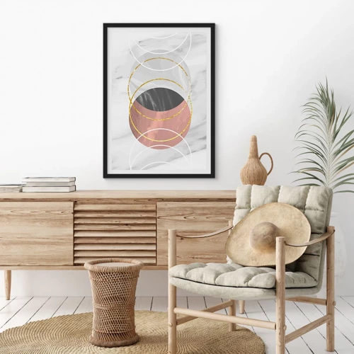 Poster in black frame - Music of the Spheres - 30x40 cm