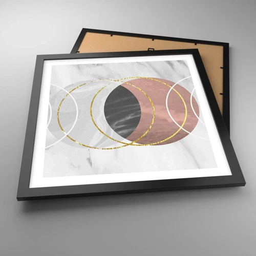 Poster in black frame - Music of the Spheres - 40x40 cm