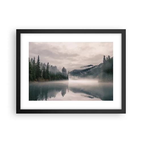 Poster in black frame - Musing in the Fog - 40x30 cm