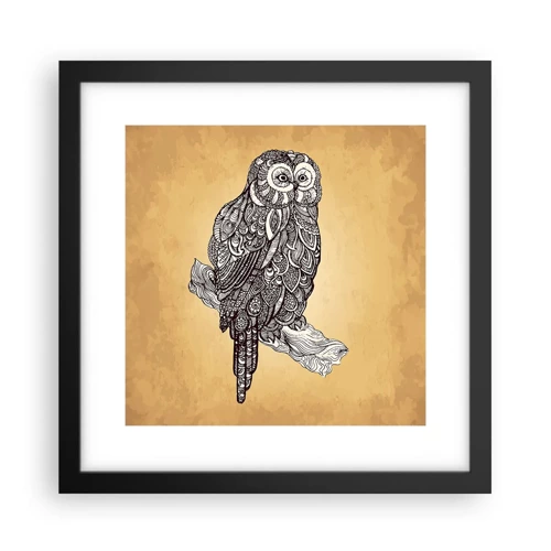 Poster in black frame - Mysterious Ornaments of Wisdom - 30x30 cm