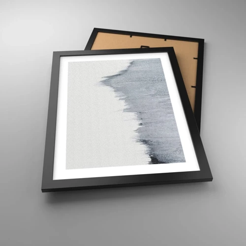 Poster in black frame - Mysterious Writing - 30x40 cm