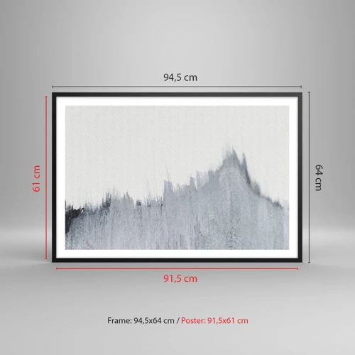 Poster in black frame - Mysterious Writing - 91x61 cm