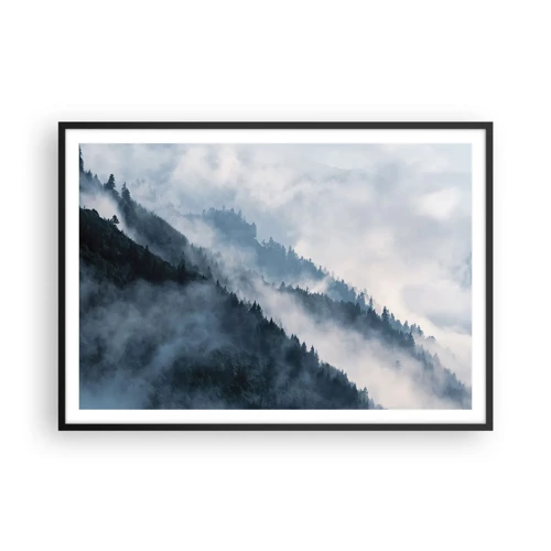 Poster in black frame - Mysticism of the Mountains - 100x70 cm