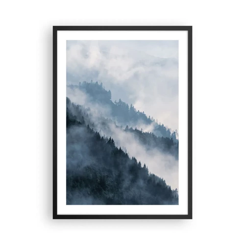 Poster in black frame - Mysticism of the Mountains - 50x70 cm