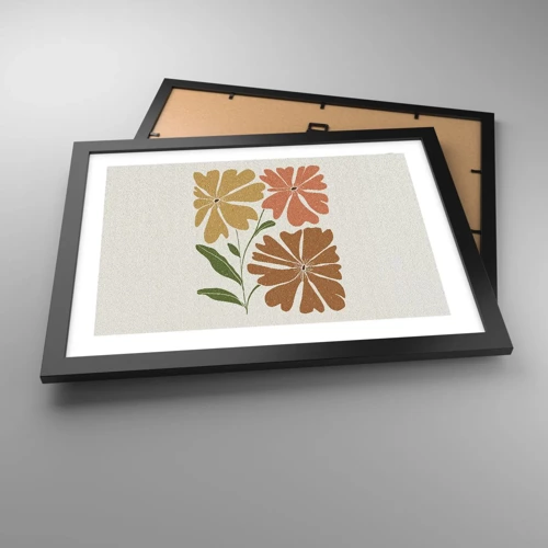 Poster in black frame - Nature and Geometry - 40x30 cm