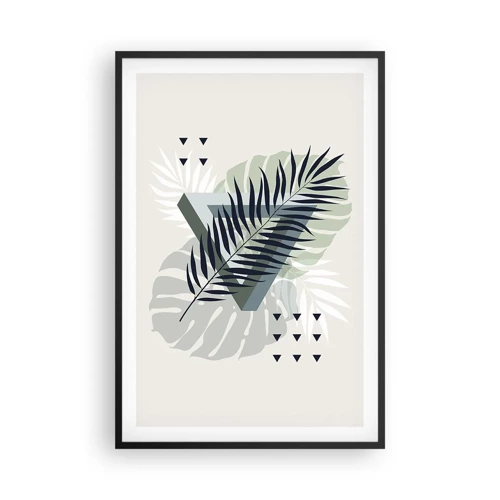 Poster in black frame - Nature and Geometry - Two Orders? - 61x91 cm