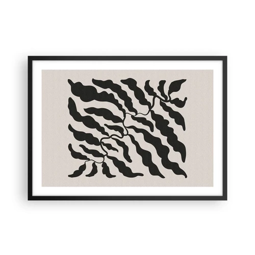 Poster in black frame - Nature of a Square - 70x50 cm