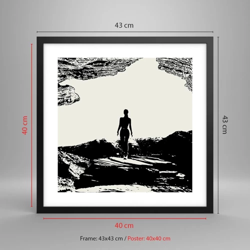 Poster in black frame - New Look - 40x40 cm