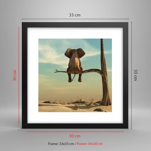 Poster in black frame - New Point of View - 30x30 cm