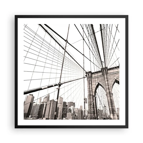 Poster in black frame - New York Cathedral - 60x60 cm