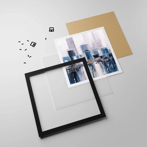 Poster in black frame - New York Impression - 30x30 cm