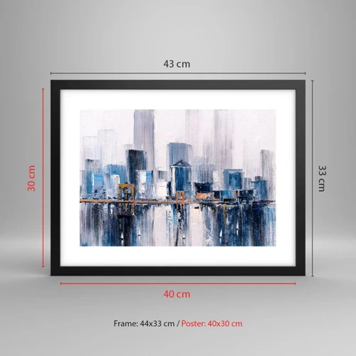 Poster in black frame - New York Impression - 40x30 cm