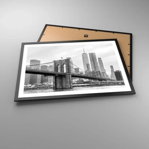 Poster in black frame - New York Style  - 70x50 cm