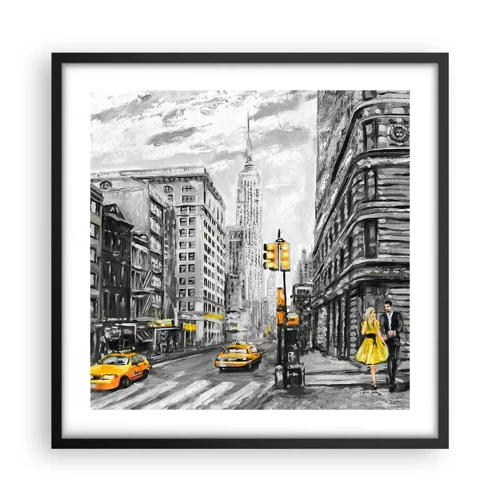 Poster in black frame - New York Tale - 50x50 cm
