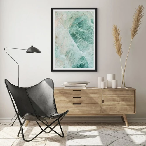 Poster in black frame - Noble Coolness of a Stone - 50x70 cm