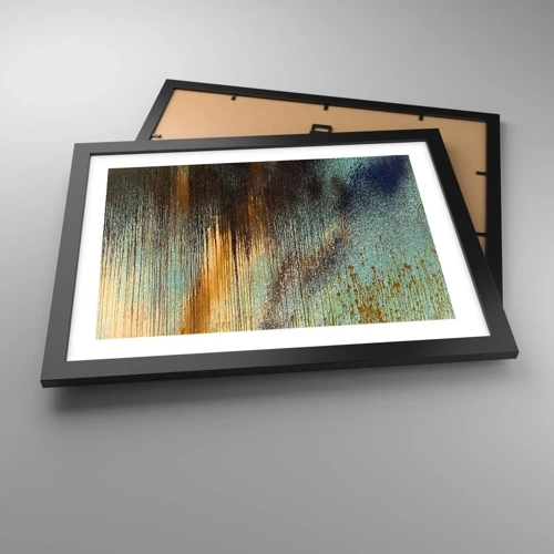 Poster in black frame - Non-accidental Colourful Composition - 40x30 cm