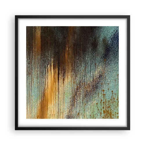 Poster in black frame - Non-accidental Colourful Composition - 50x50 cm