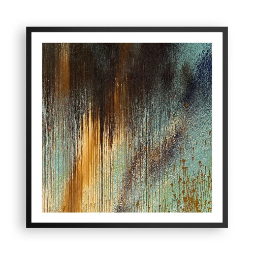 Poster in black frame - Non-accidental Colourful Composition - 60x60 cm