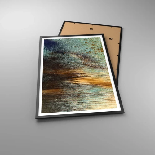 Poster in black frame - Non-accidental Colourful Composition - 61x91 cm