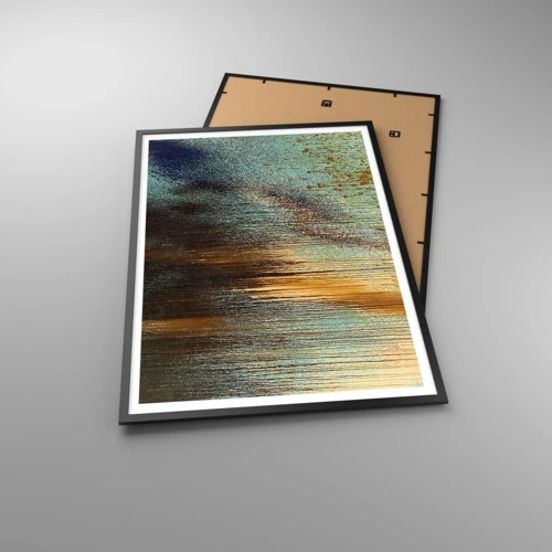 Poster in black frame - Non-accidental Colourful Composition - 70x100 cm