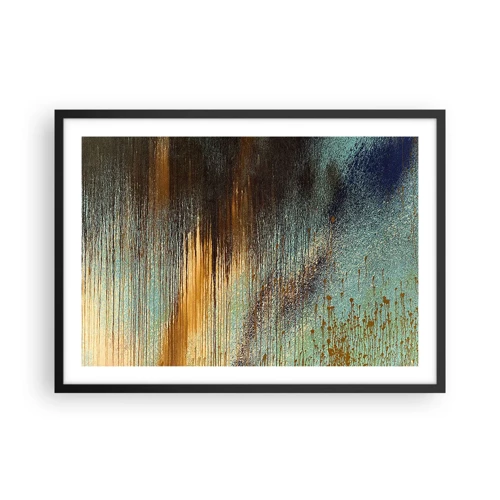 Poster in black frame - Non-accidental Colourful Composition - 70x50 cm