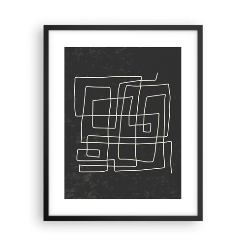 Poster in black frame - Not Too Straight - 40x50 cm