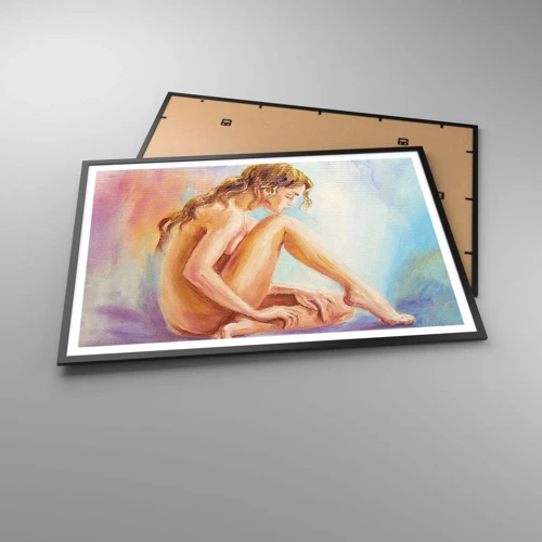 Poster in black frame - Nude of Youth - 100x70 cm