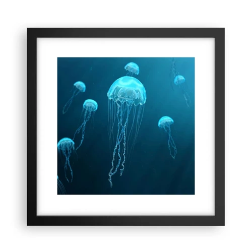 Poster in black frame - Ocean Dance - 30x30 cm