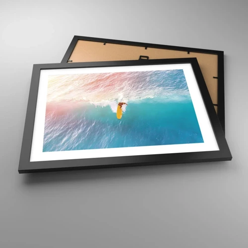 Poster in black frame - Ocean Rider - 40x30 cm