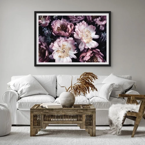 Poster in black frame - Old Style Bouquet - 70x50 cm