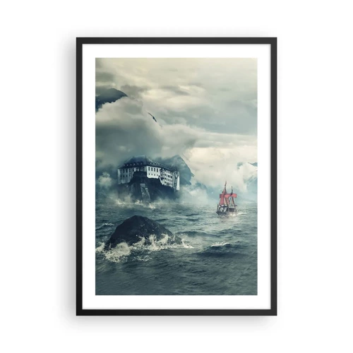 Poster in black frame - On Magical Waters - 50x70 cm