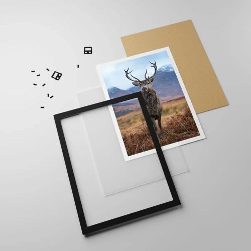 Poster in black frame - On Your Own Land - 50x70 cm