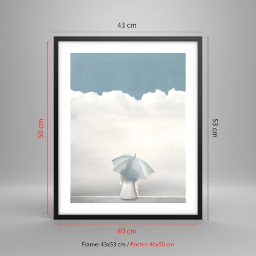 Poster in black frame - On the Edge of Reality and Dream - 40x50 cm