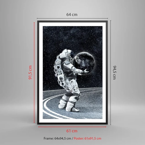 Poster in black frame - On the Milky Way - 61x91 cm