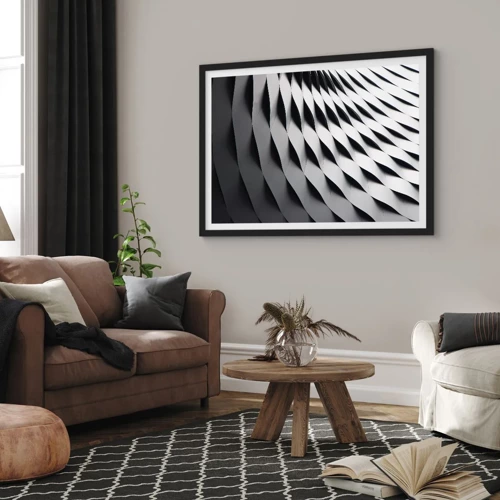 Poster in black frame - On the Surface of the Wave - 40x30 cm