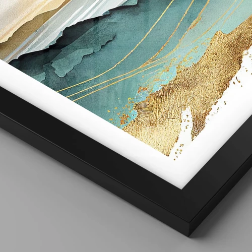 Poster in black frame - On the Verge of Abstract - Landscape - 40x30 cm
