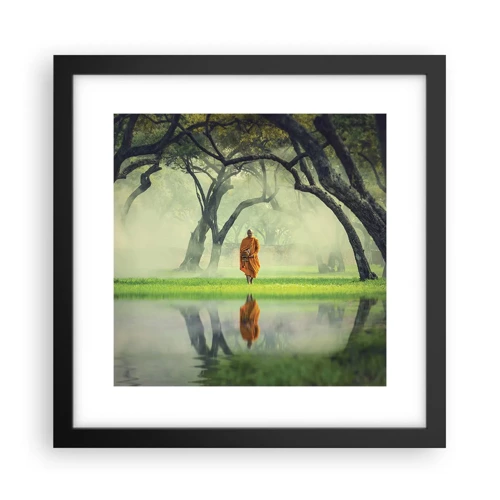 Poster in black frame - On the Way to Enlightenment - 30x30 cm