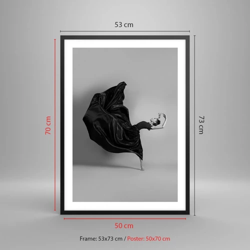 Poster in black frame - On the Wings of Music - 50x70 cm