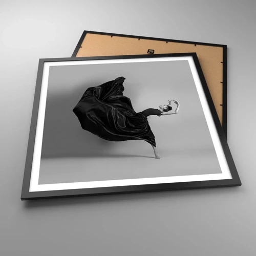 Poster in black frame - On the Wings of Music - 60x60 cm