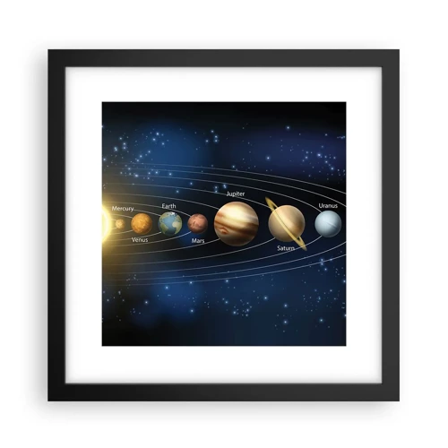 Poster in black frame - One in Ten - 30x30 cm