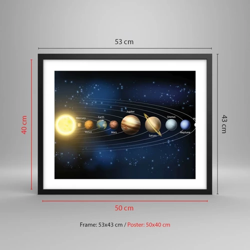 Poster in black frame - One in Ten - 50x40 cm