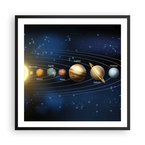 Poster in black frame - One in Ten - 60x60 cm