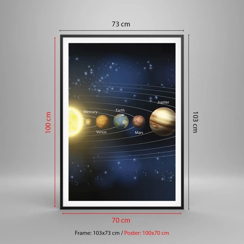 Poster in black frame - One in Ten - 70x100 cm