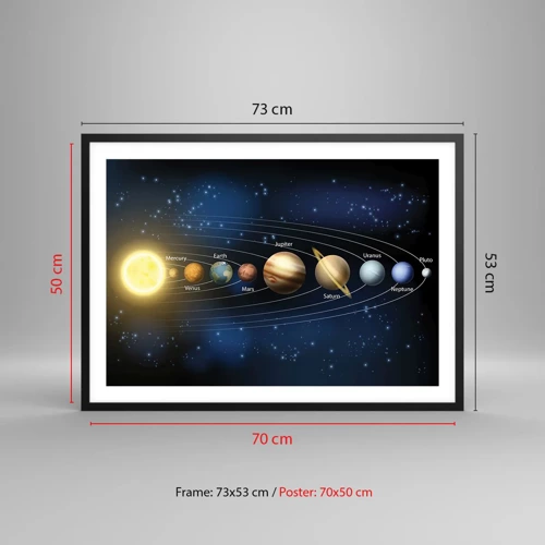 Poster in black frame - One in Ten - 70x50 cm