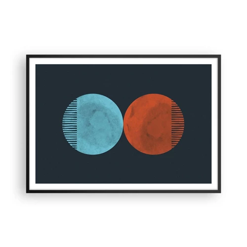 Poster in black frame - Only Geometry? - 100x70 cm