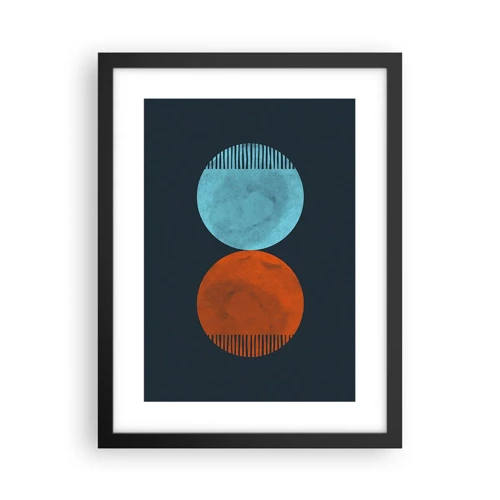 Poster in black frame - Only Geometry? - 30x40 cm