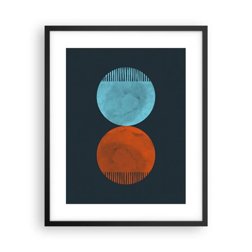 Poster in black frame - Only Geometry? - 40x50 cm