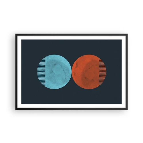 Poster in black frame - Only Geometry? - 91x61 cm