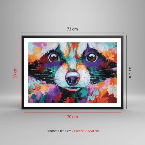 Poster in black frame - Only Good Emotions - 70x50 cm