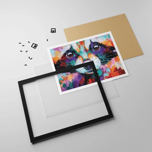 Poster in black frame - Only Good Emotions - 70x50 cm